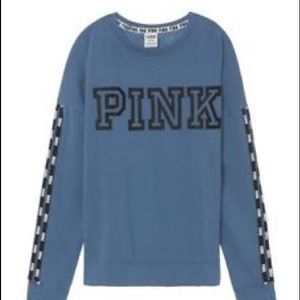 VS pink blue crewneck sweater large